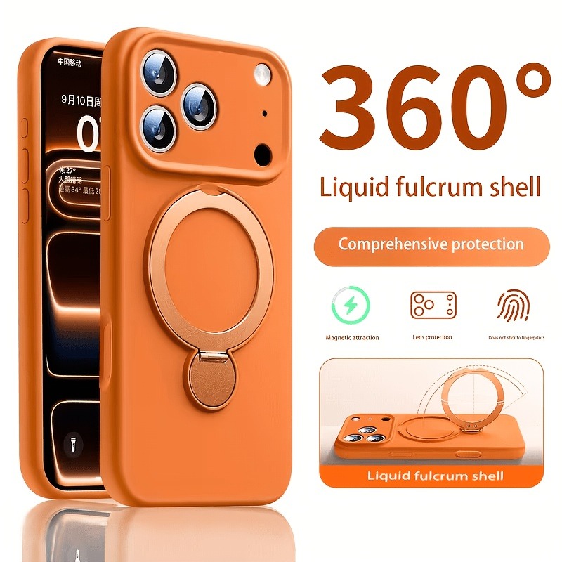 Liquid Silicone Magnetic Phone Case - Capa de Silicone Líquido Magnética 360