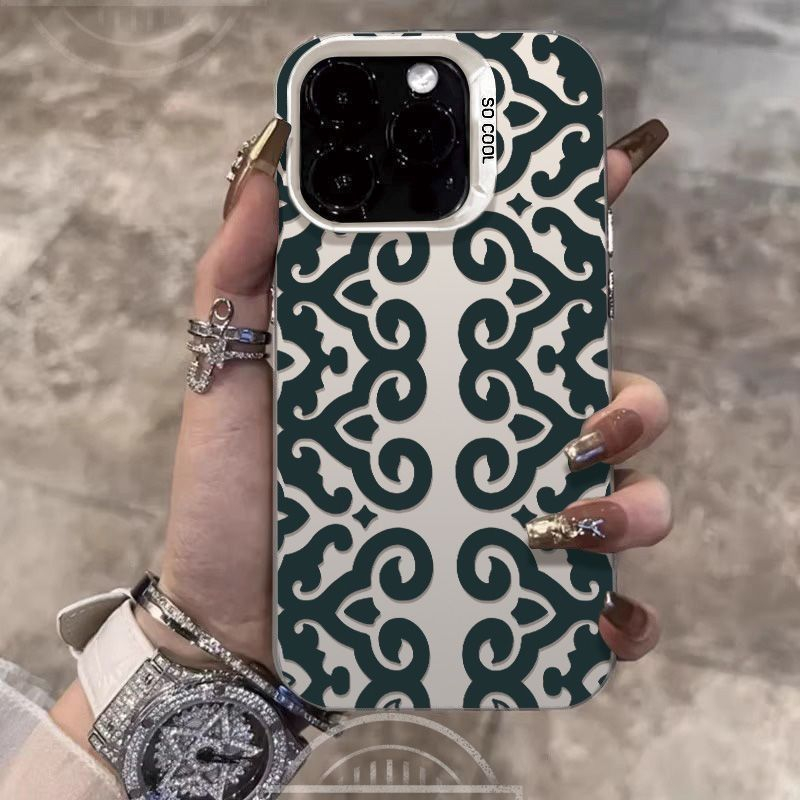 Vintage Floral Pattern Soft Case - Capa de Telefone Vintage com Padrão