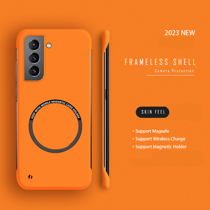 Ultra Thin Frameless Phone Cover - Capa de telefone magnética sem moldura
