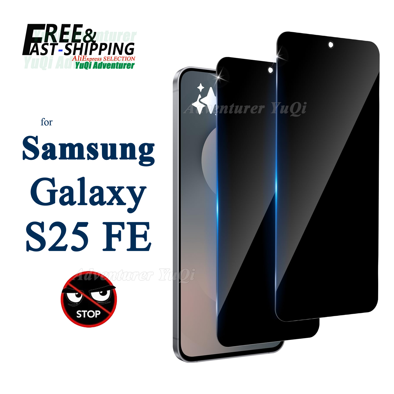 Anti Spy Privacy Glass Case - Protetor de tela anti-espião para samsung