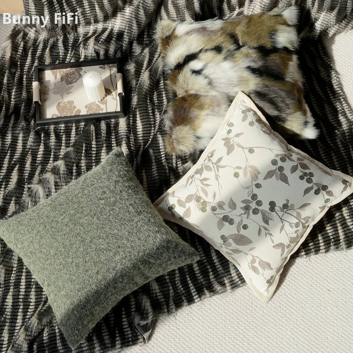 Vintage Floral Pattern Soft Case - Capas de almofada com padrão floral