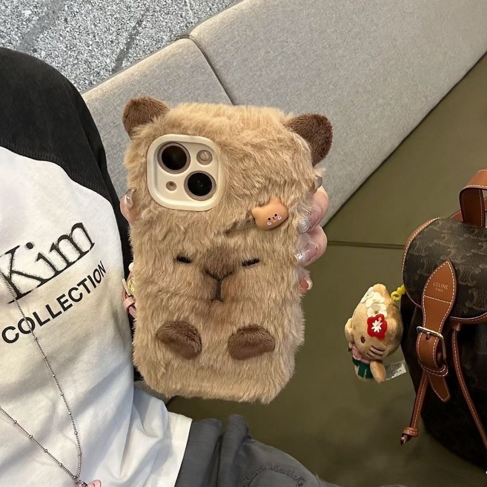 Phone Cases - Luxo capivara pele macia caso de