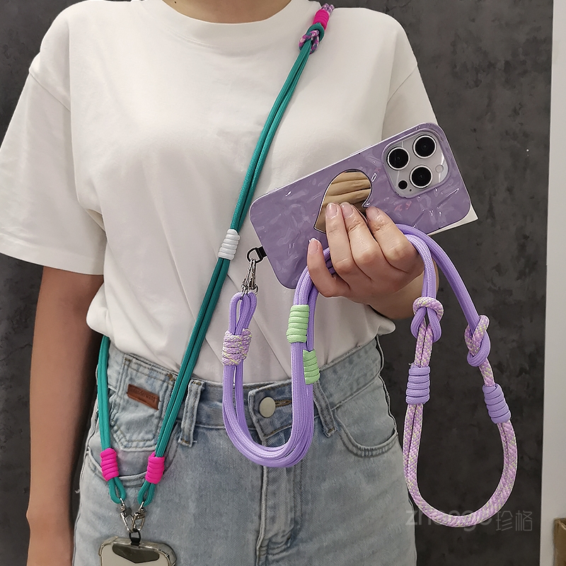 Crossbody Lanyard Neck Strap Case - Cordão para celular, alça crossbody de