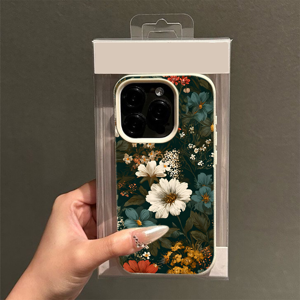 Vintage Floral Pattern Soft Case - Capa de telemóvel com padrão floral