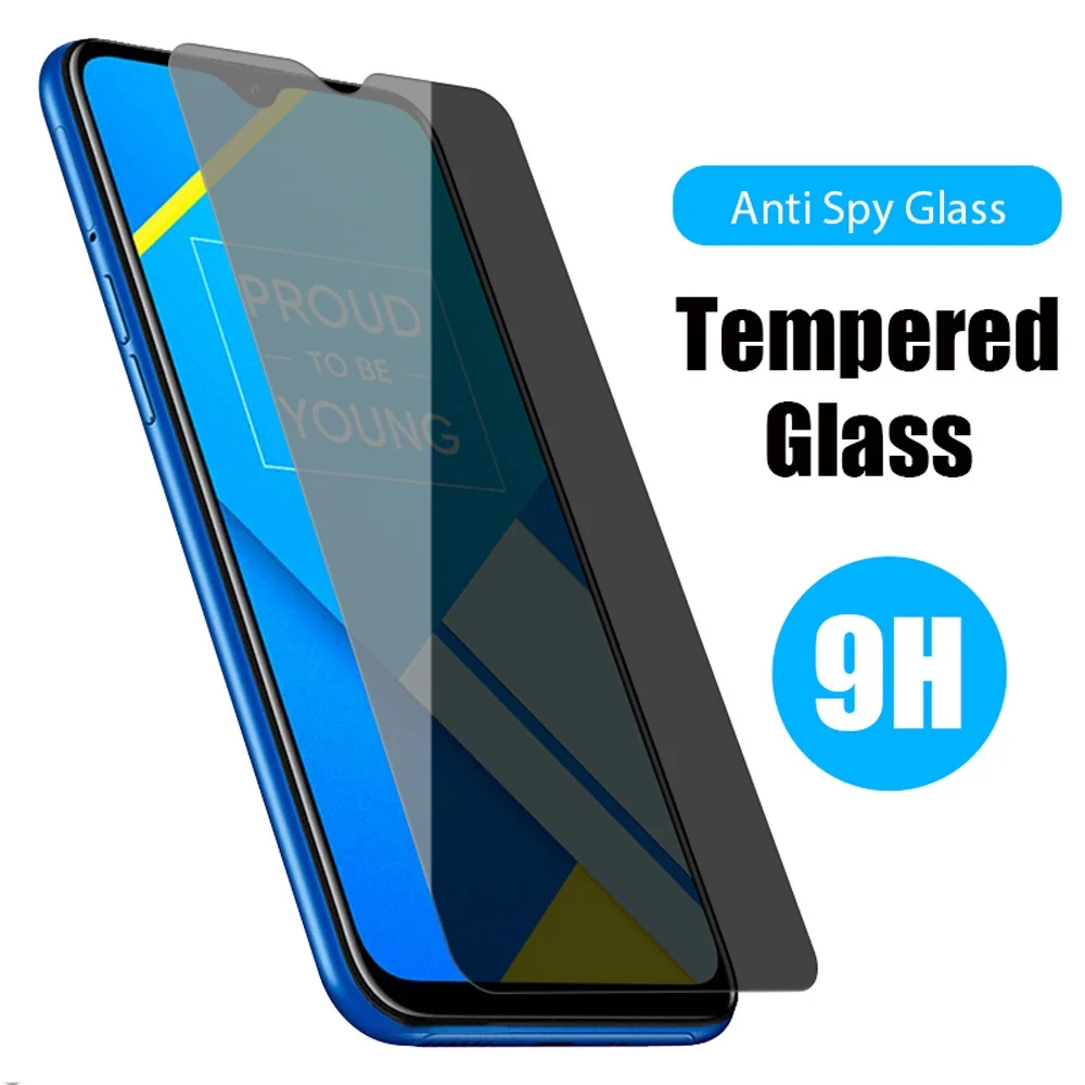 Anti Spy Privacy Glass Case - Capa anti-espião para vivo y55s 5g,