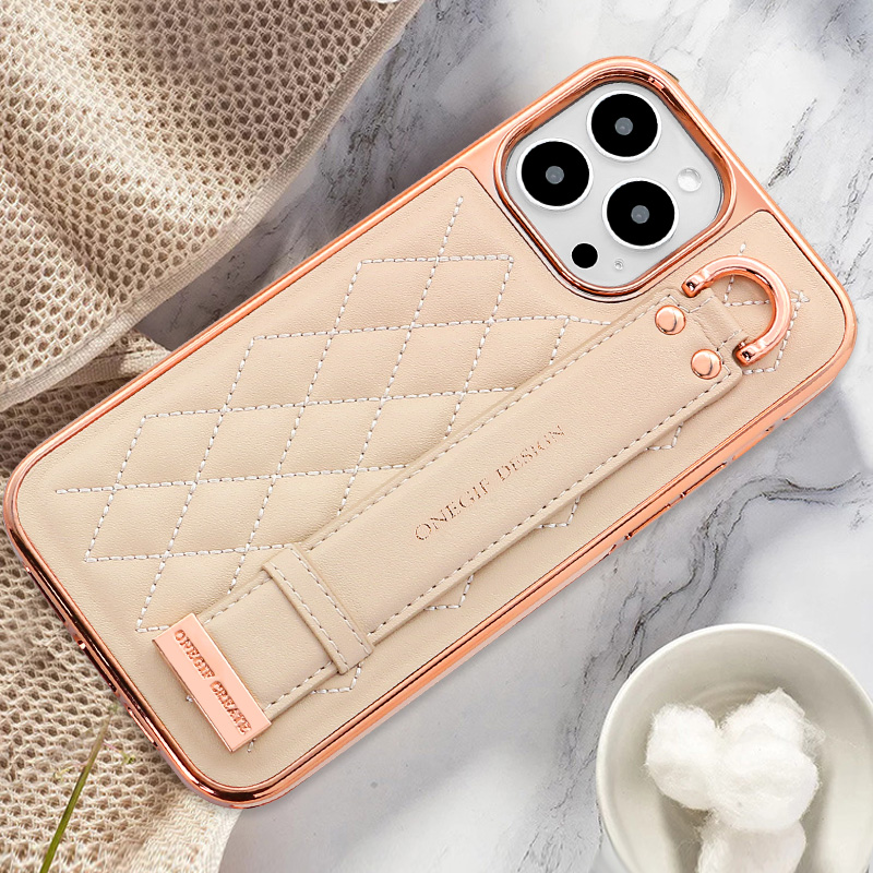 Leather Wallet Card Holder Phone Cover - Capa de Celular Luxuosa e Moderna
