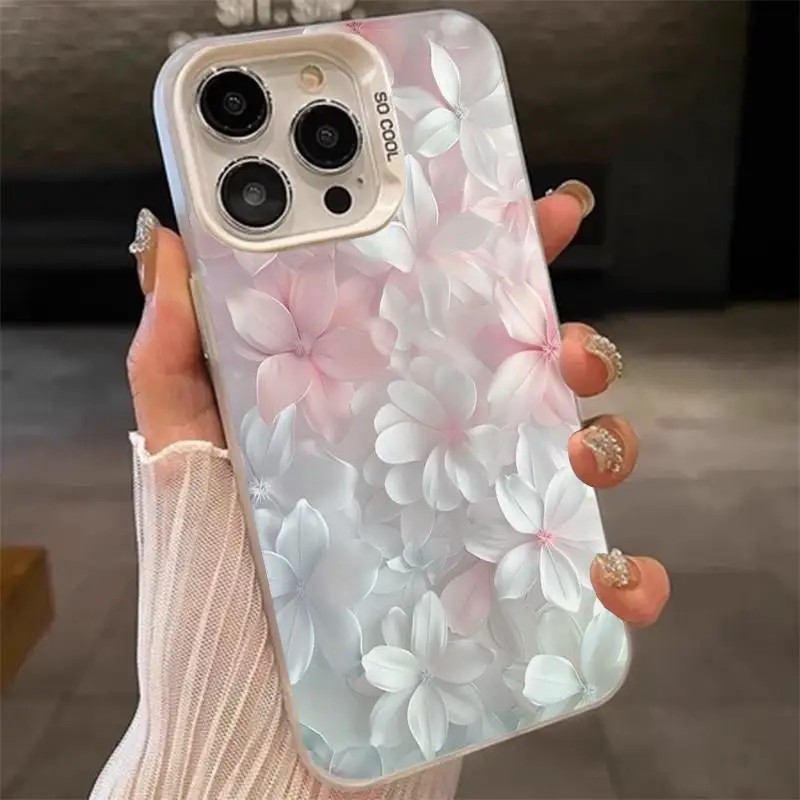 Screen Protectors - Capa Rosa com Estampa Floral para