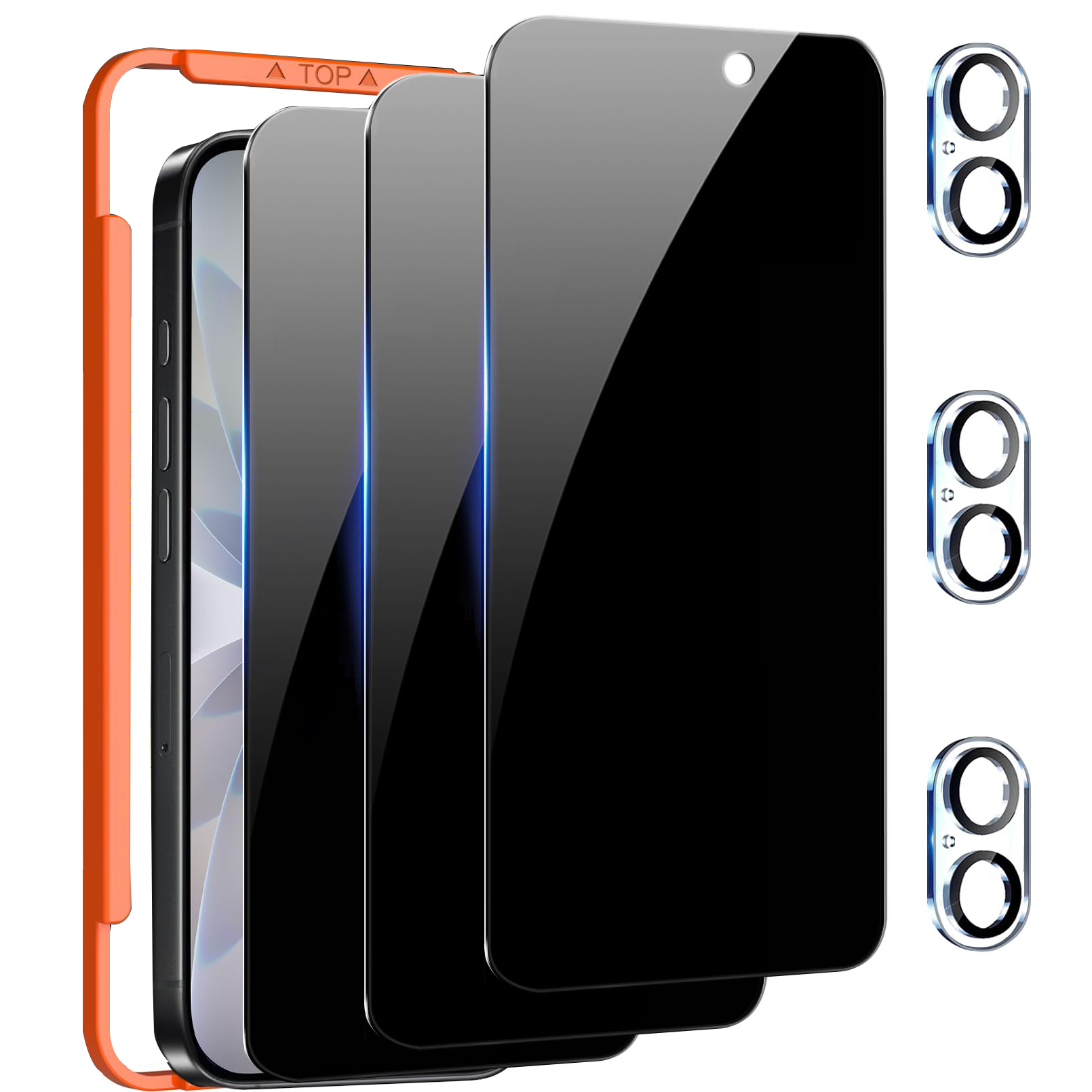 Anti Spy Privacy Glass Case - Protetor de tela de privacidade para