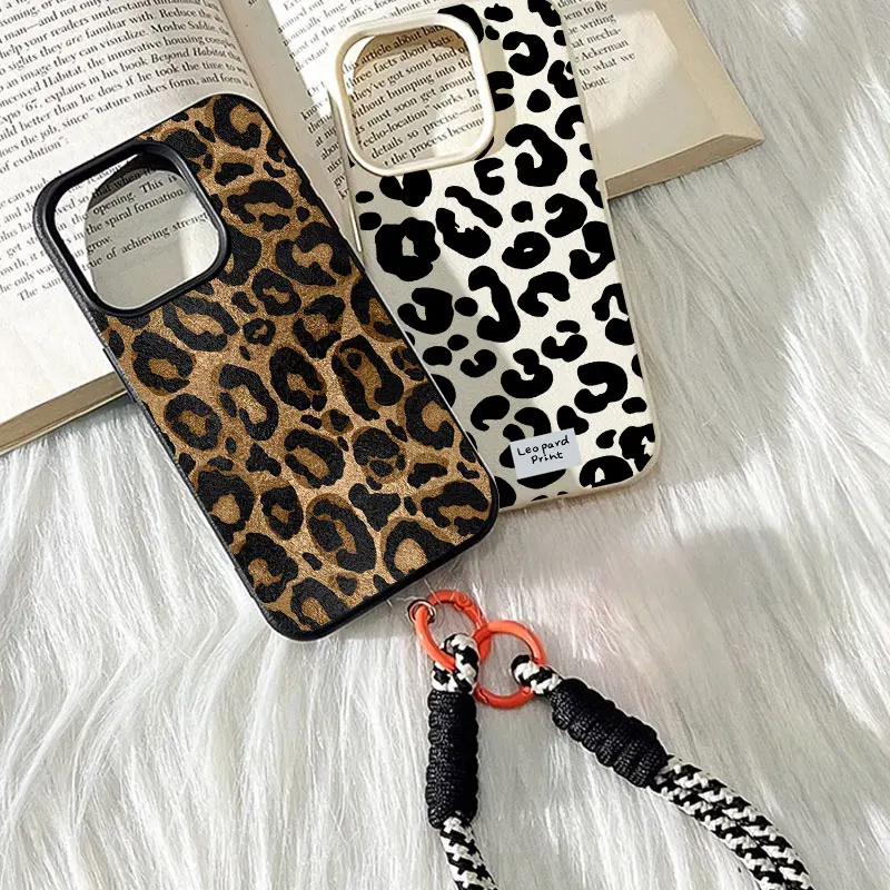 Vintage Floral Pattern Soft Case - Capa Vintage com Padrão de Leopardo