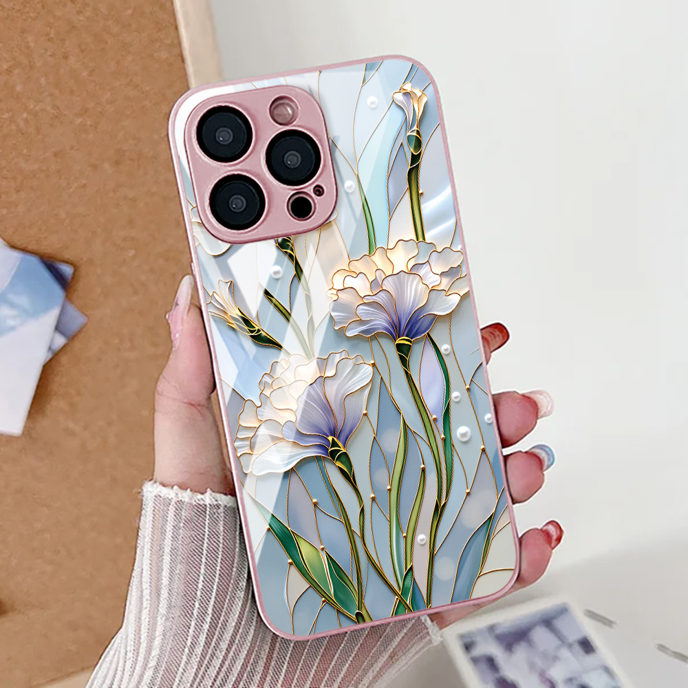 Screen Protectors - Flor de lótus caso de telefone