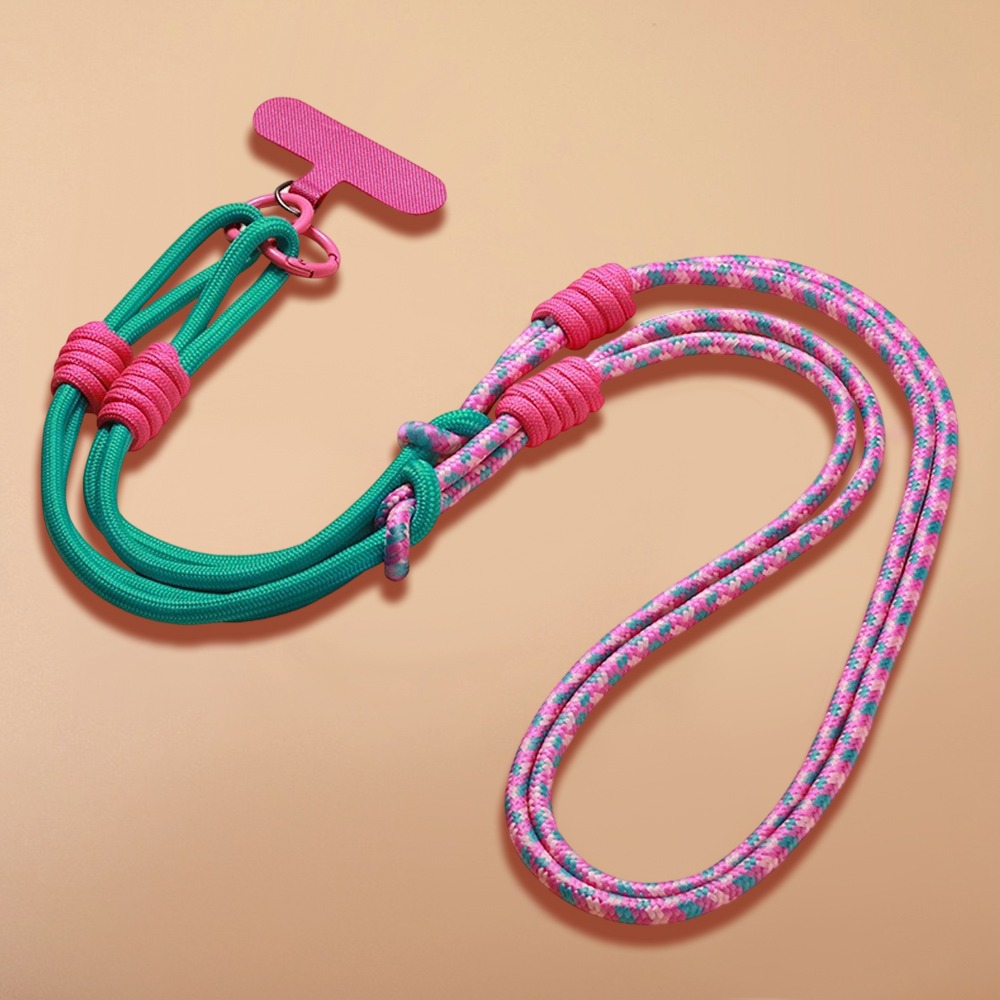 Crossbody Lanyard Neck Strap Case - Cordão Versátil 3 em 1 para