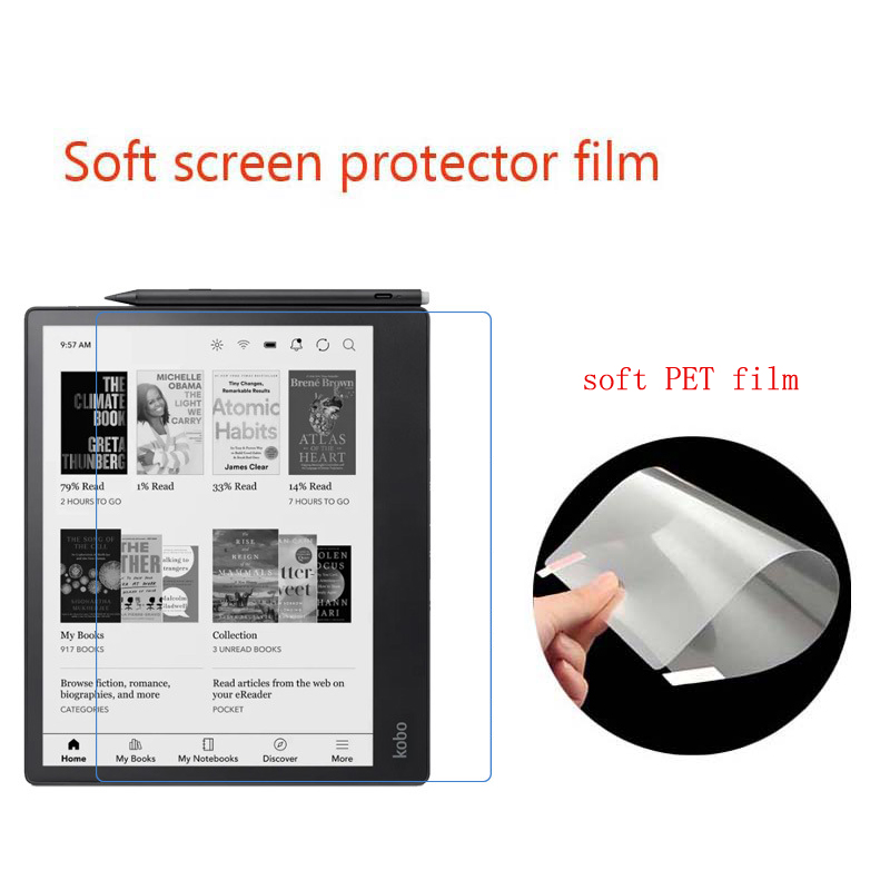 Matte Anti Glare Screen Protector - Película protetora de tela transparente HD/fosca