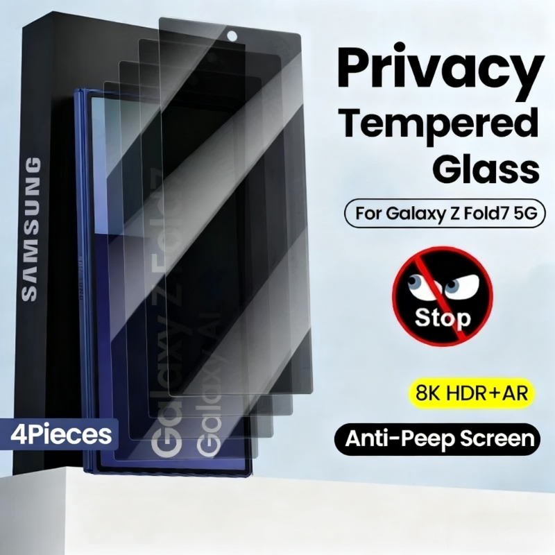 Anti Spy Privacy Glass Case - 4 pçs vidro de privacidade para