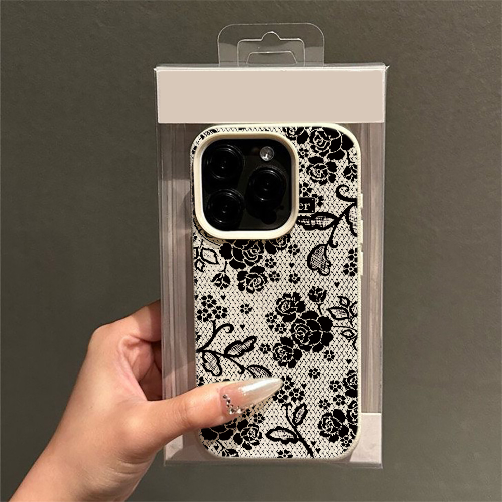 Capa de Telefone Elegante em T - Vintage Floral Pattern Soft Case avaliação e preço