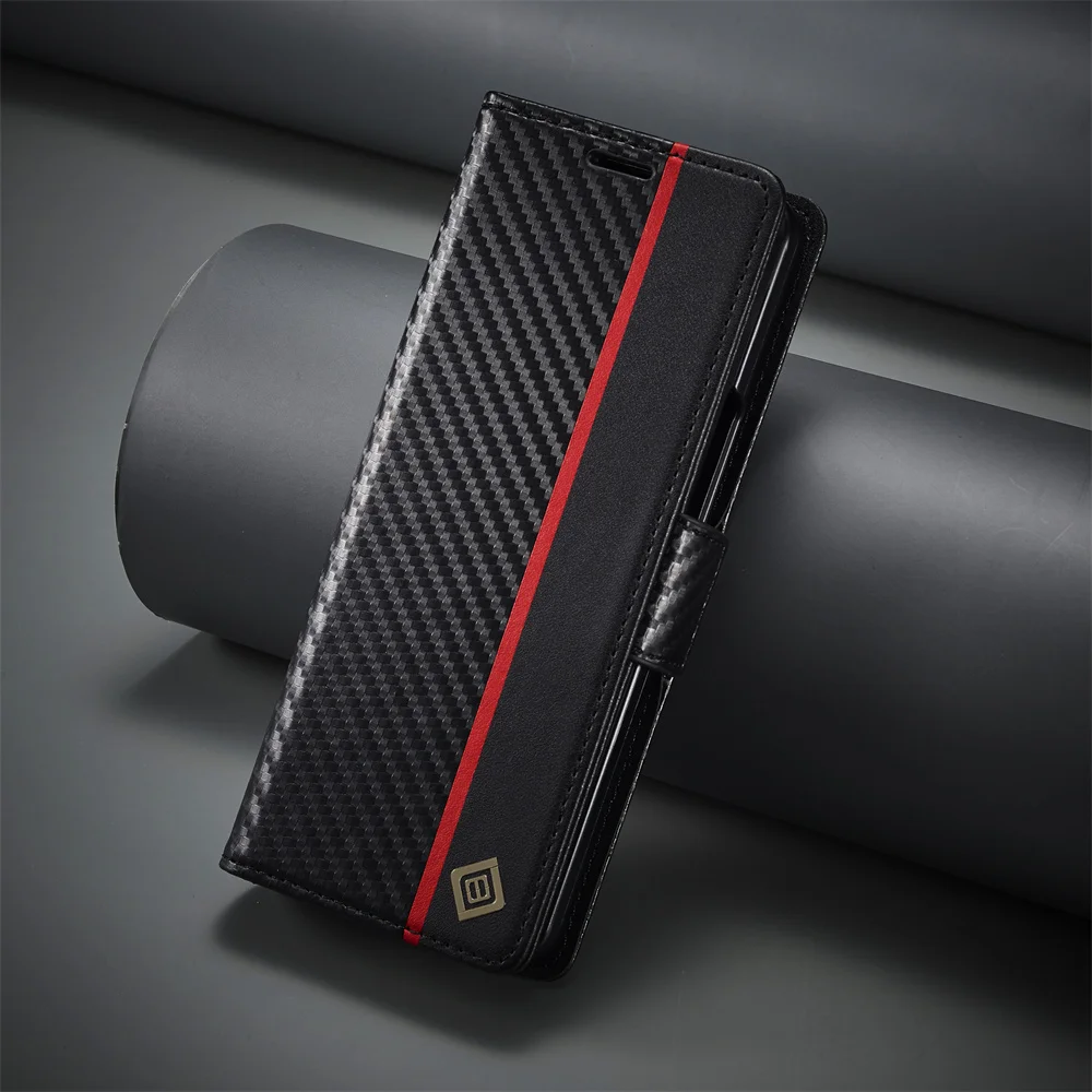 Capa luxuosa de couro pu de fi - Leather Wallet Card Holder Phone Cover avaliação e preço