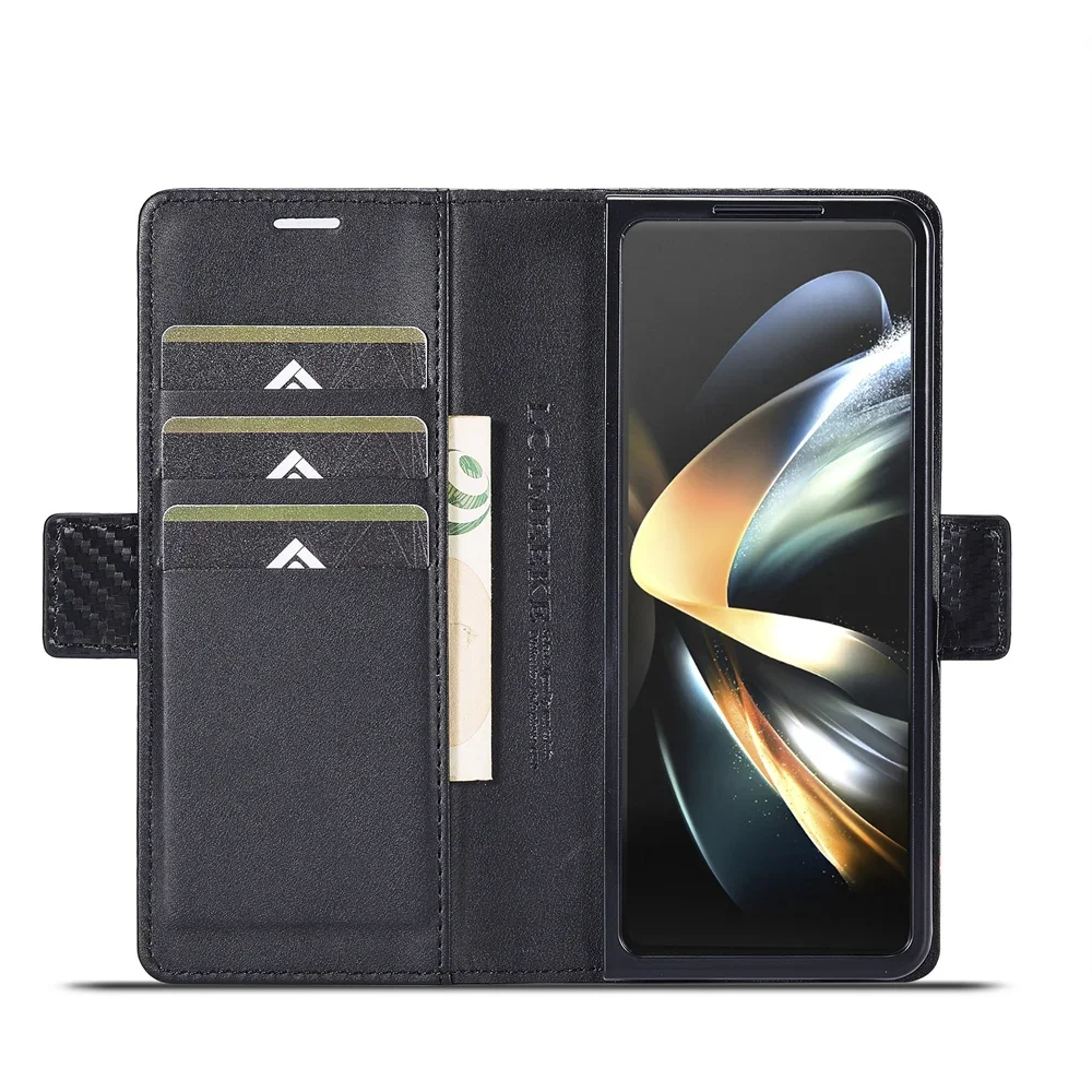 Capa luxuosa de couro pu de fi - Leather Wallet Card Holder Phone Cover avaliação e preço
