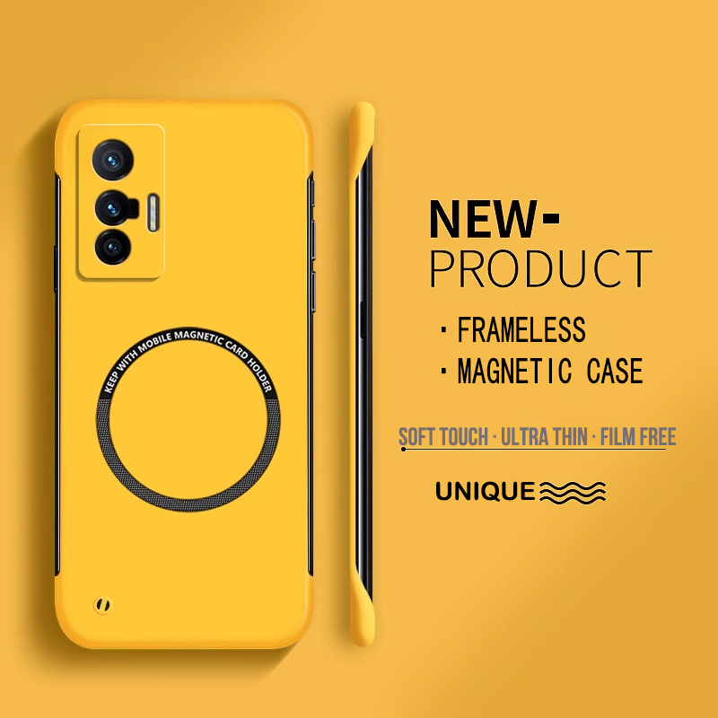 Ultra fino duro pc magnético s - Ultra Thin Frameless Phone Cover avaliação e preço