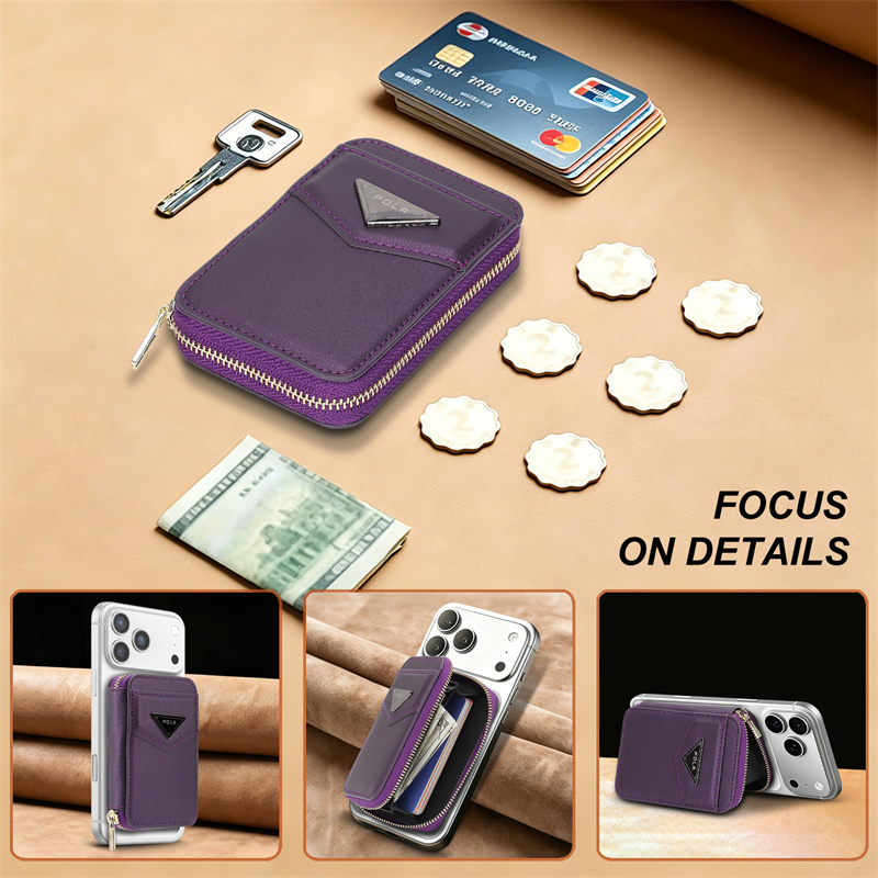 Capa Carteira com Zíper e Supo - Leather Wallet Card Holder Phone Cover avaliação e preço