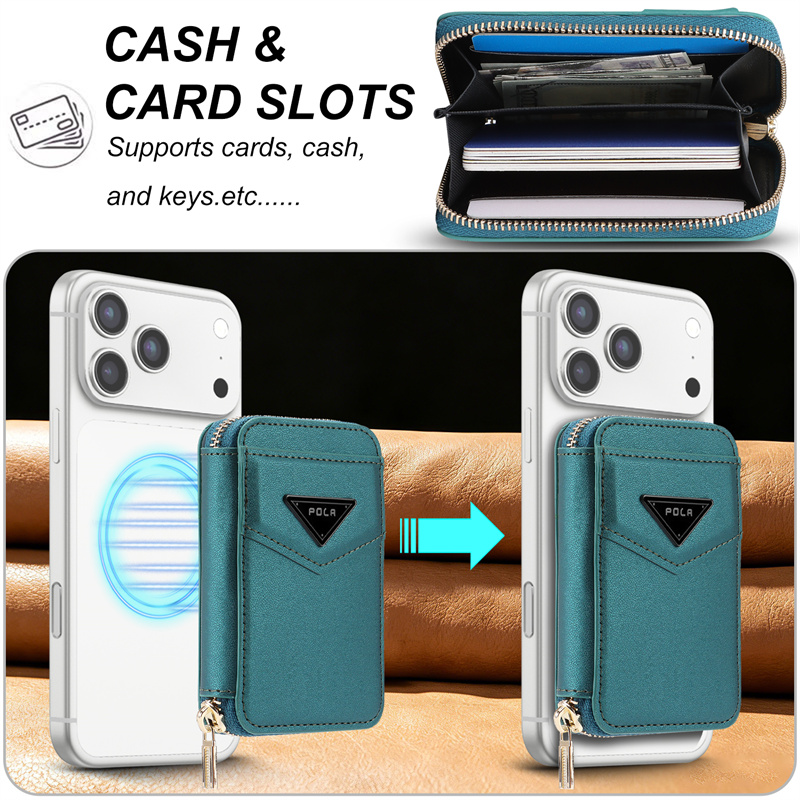 Capa Carteira com Zíper e Supo - Leather Wallet Card Holder Phone Cover avaliação e preço