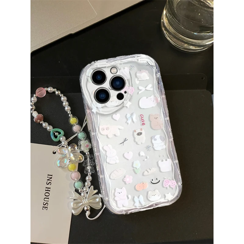 Capa de corrente de pulso com  - Cute Cartoon Wrist Strap Silicone Case avaliação e preço