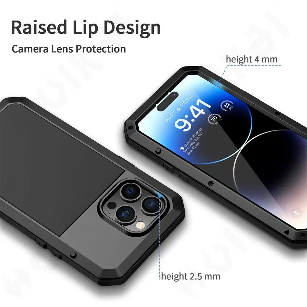 Capa para iphone 16e 15 14 13  - Heavy Duty 360 Full Body Protective Case avaliação e preço