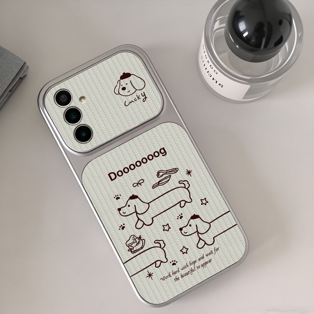 Capa de Celular de Couro Lichi - Cute Cartoon Wrist Strap Silicone Case avaliação e preço