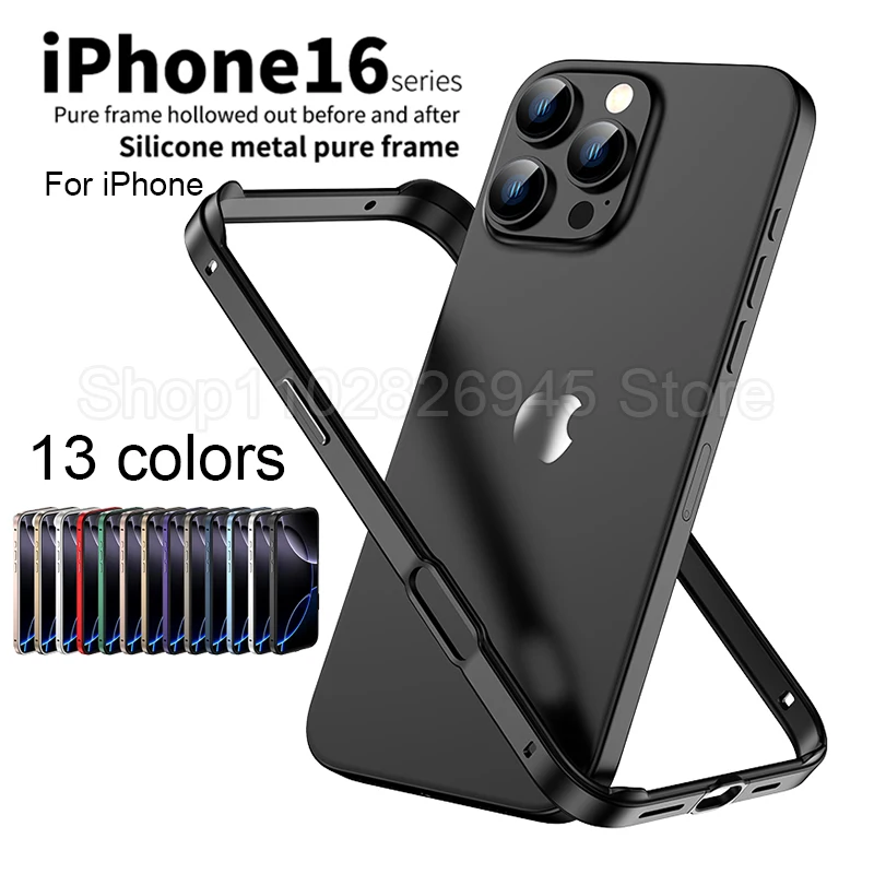 Capa de Telefone Híbrida com E - Metal Bumper Aluminum Frame Case avaliação e preço