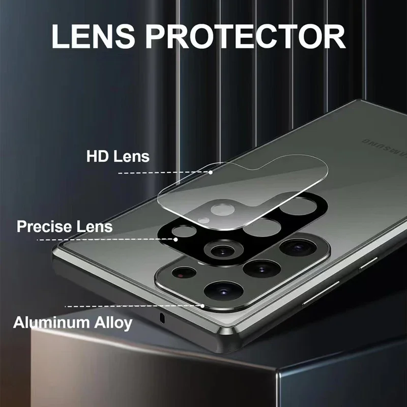 Capa de telefone de metal vidr - Anti Spy Privacy Glass Case avaliação e preço