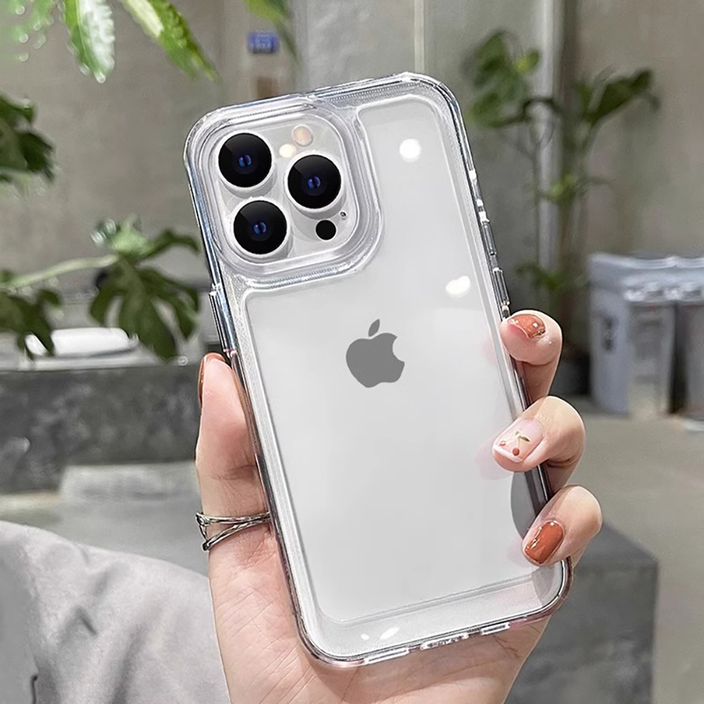 Caso de telefone para iphone 1 - Clear Shockproof Bumper Case avaliação e preço