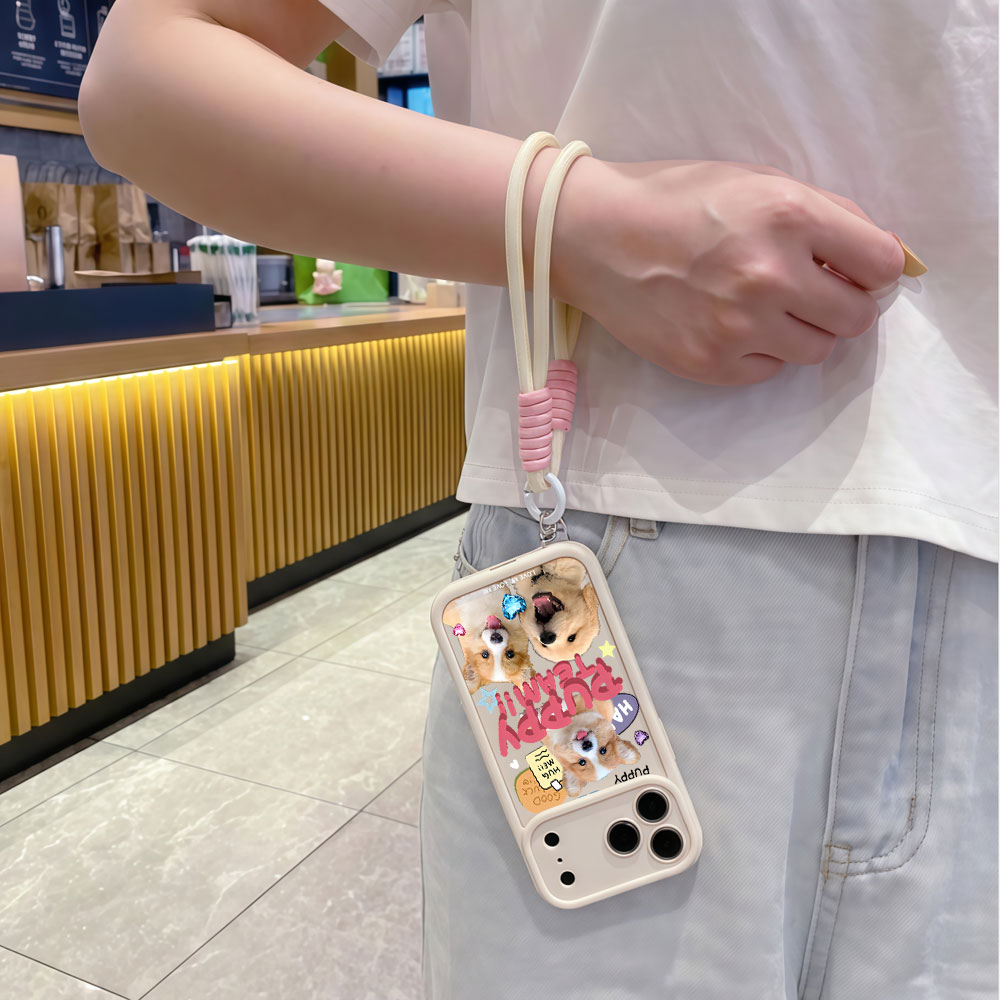 Capas de Celular Macias com Co - Cute Cartoon Wrist Strap Silicone Case avaliação e preço