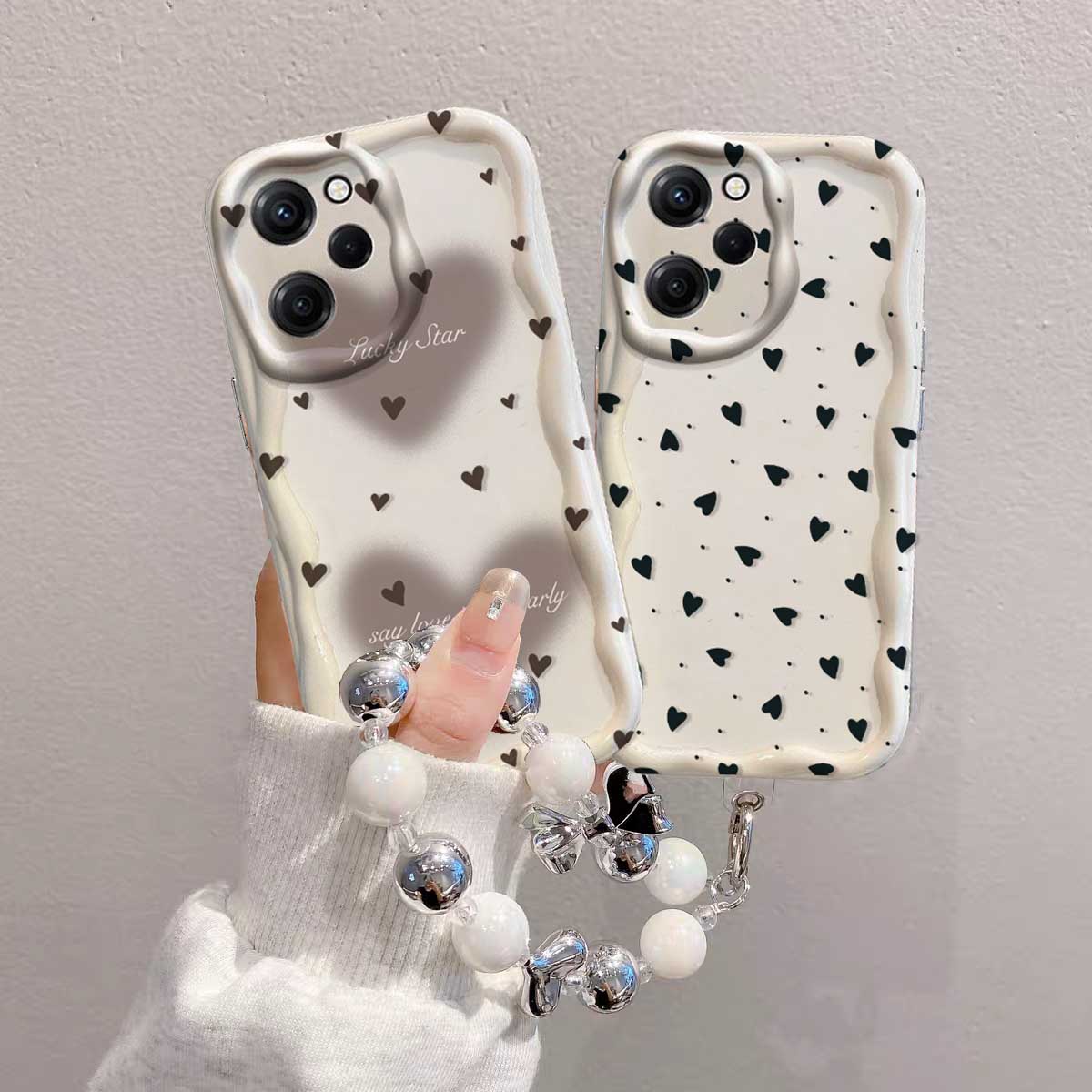 Capa para RENO 15 15F 14 PRO 1 - Cute Cartoon Wrist Strap Silicone Case avaliação e preço
