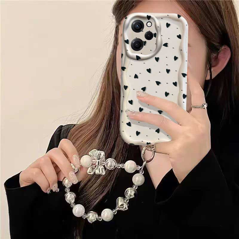 Capa para RENO 15 15F 14 PRO 1 - Cute Cartoon Wrist Strap Silicone Case avaliação e preço
