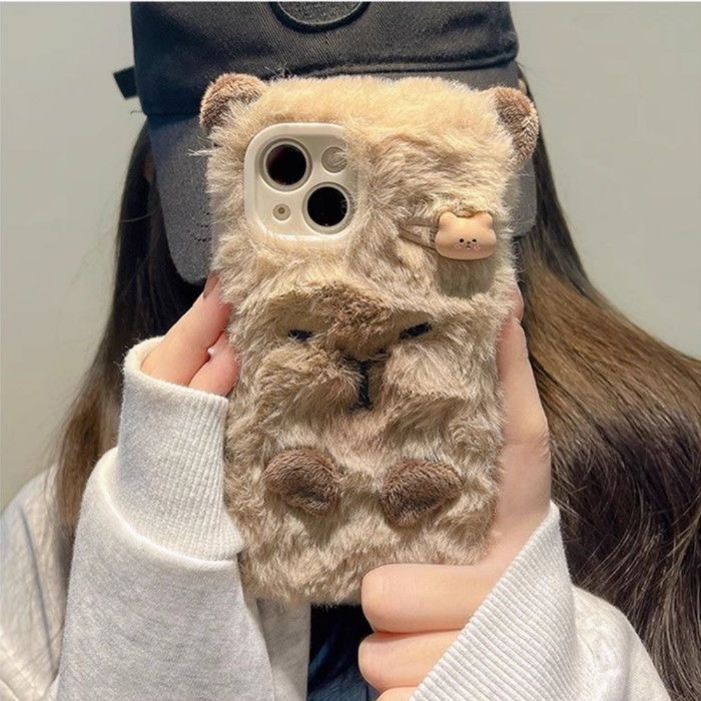 Luxo capivara pele macia caso  - Phone Cases avaliação e preço