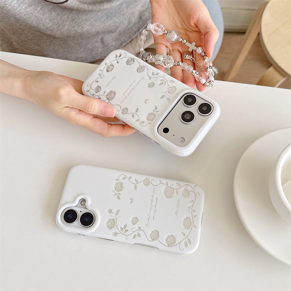 Capa de Celular Vintage Prata  - Vintage Floral Pattern Soft Case avaliação e preço
