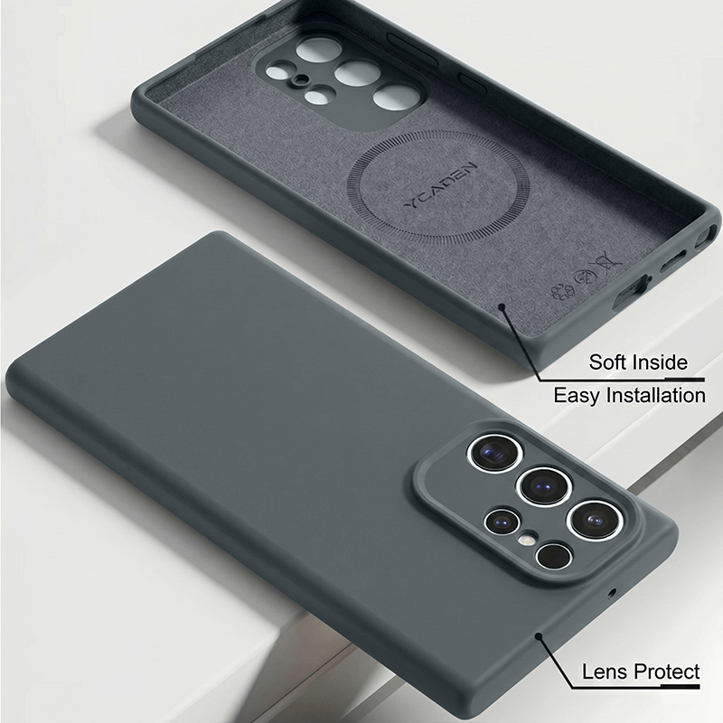 Capa Magnética de Silicone Líq - Liquid Silicone Magnetic Phone Case avaliação e preço