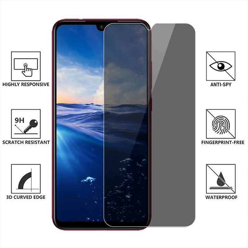 Capa protetora de tela de vidr - Anti Spy Privacy Glass Case avaliação e preço