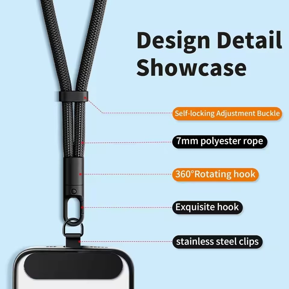 Cordão universal para telefone - Crossbody Lanyard Neck Strap Case avaliação e preço