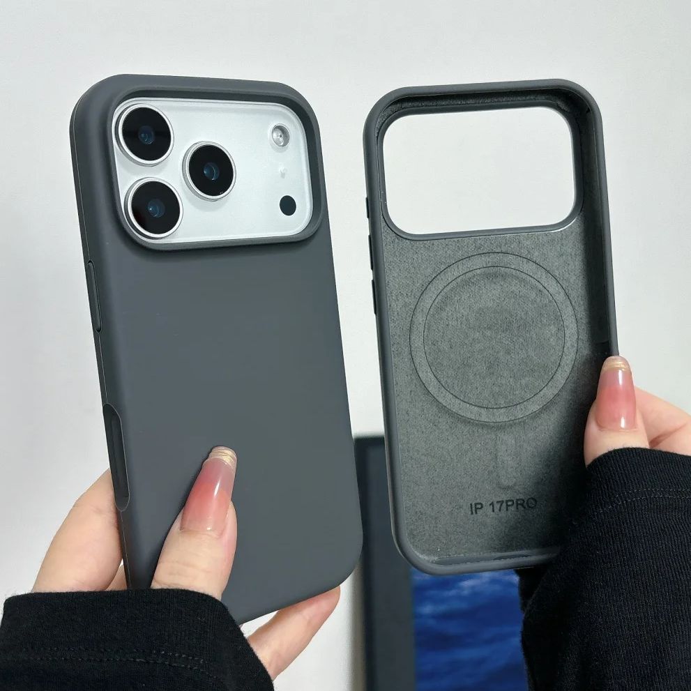 Capa de Silicone Líquido para  - Liquid Silicone Magnetic Phone Case avaliação e preço