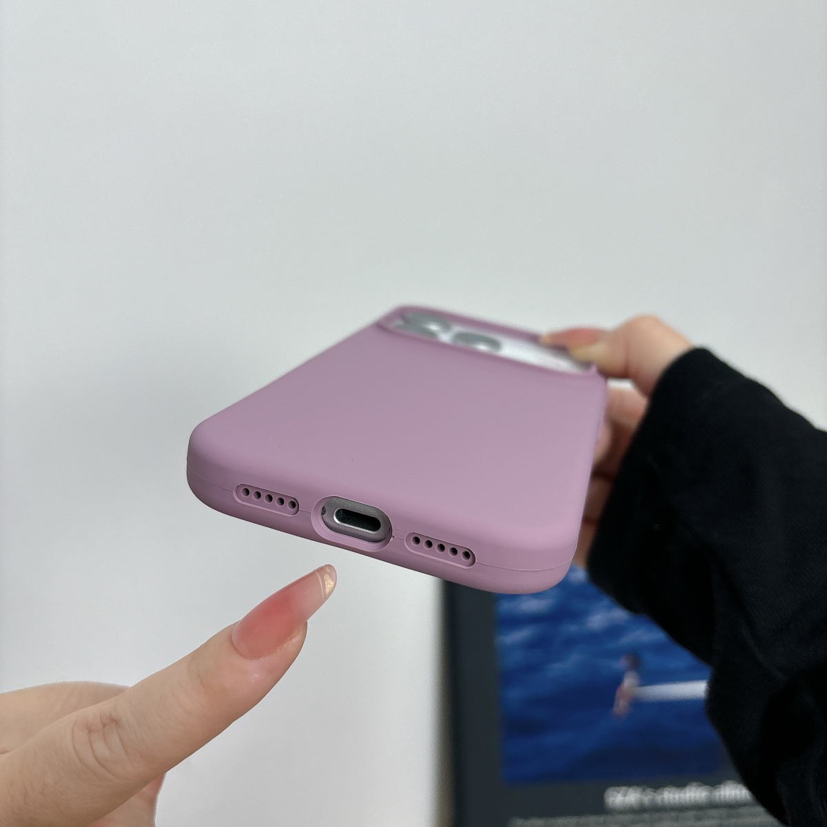 Capa de Silicone Líquido para  - Liquid Silicone Magnetic Phone Case avaliação e preço