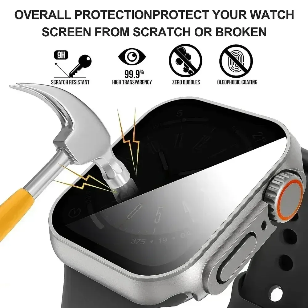 Capa para apple watch apple wa - Anti Spy Privacy Glass Case avaliação e preço
