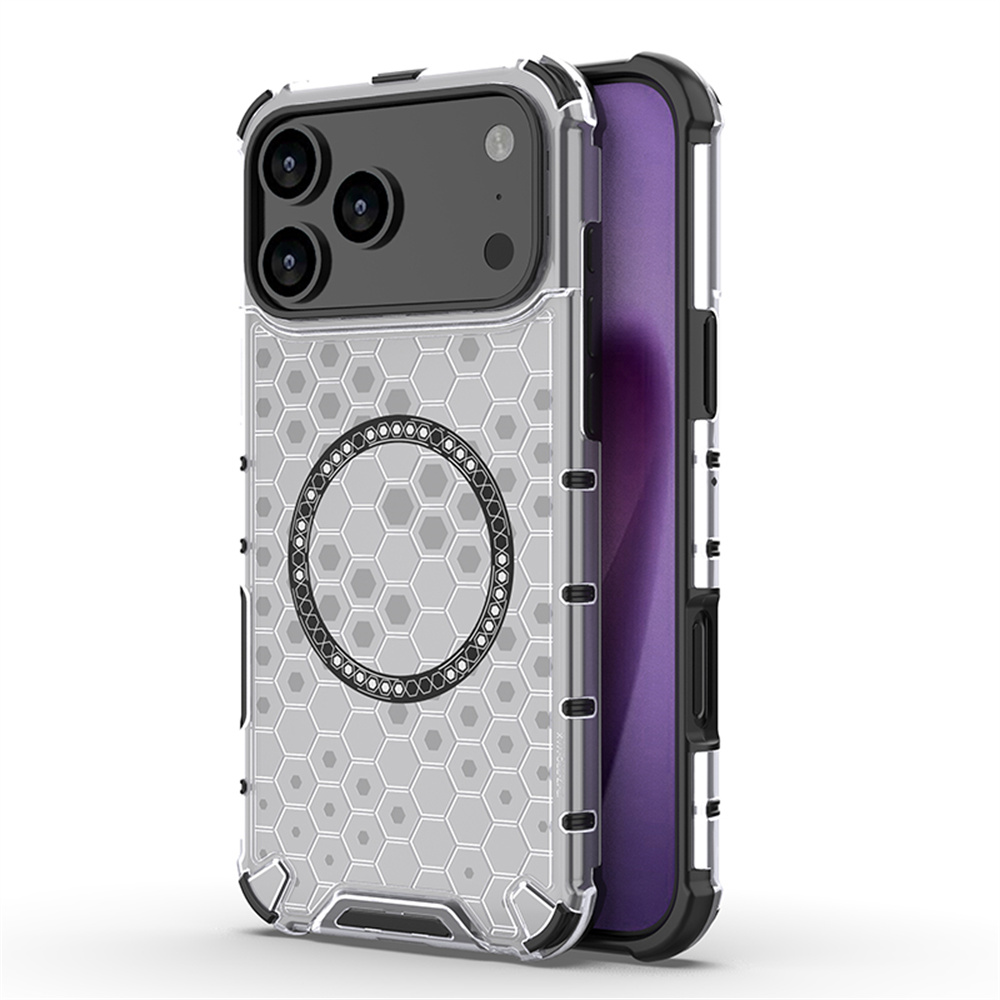 Luxo claro favo de mel armadur - Clear Shockproof Bumper Case avaliação e preço