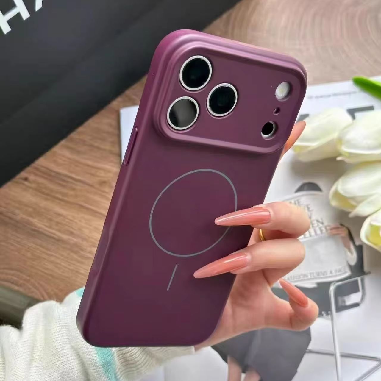 Capa Magnética de Silicone Líq - Liquid Silicone Magnetic Phone Case avaliação e preço