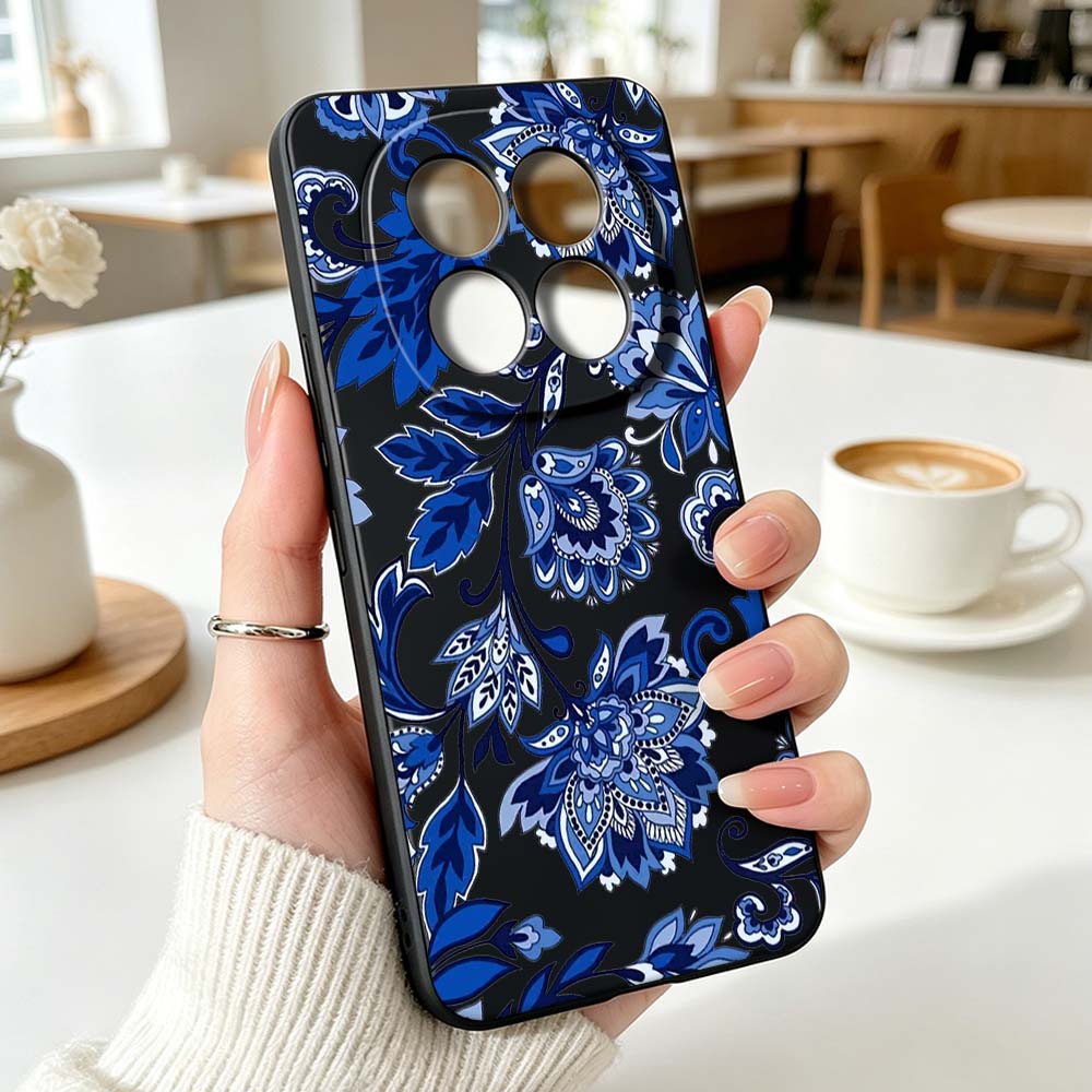 Capa de Telefone com Design Vi - Vintage Floral Pattern Soft Case avaliação e preço