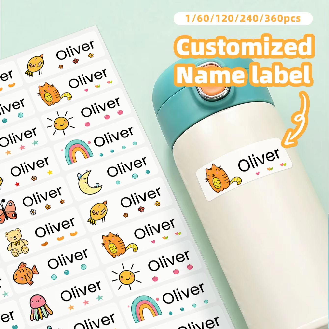 1-360PCS Adesivos Personalizad - Power Banks avaliação e preço