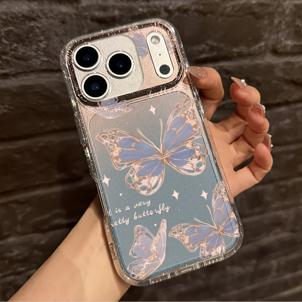 Capa de Celular Luxuosa Azul B - Clear Shockproof Bumper Case avaliação e preço