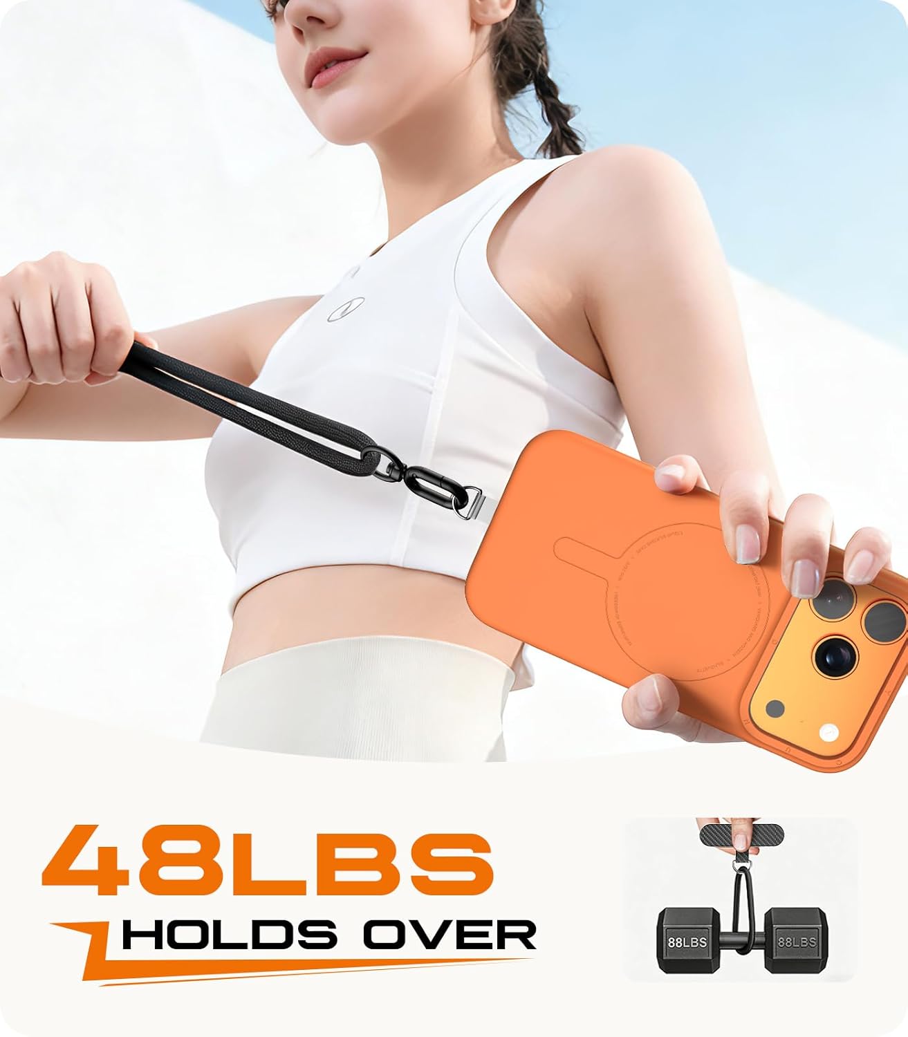 Cordão para Telefone com 2 Aba - Crossbody Lanyard Neck Strap Case avaliação e preço