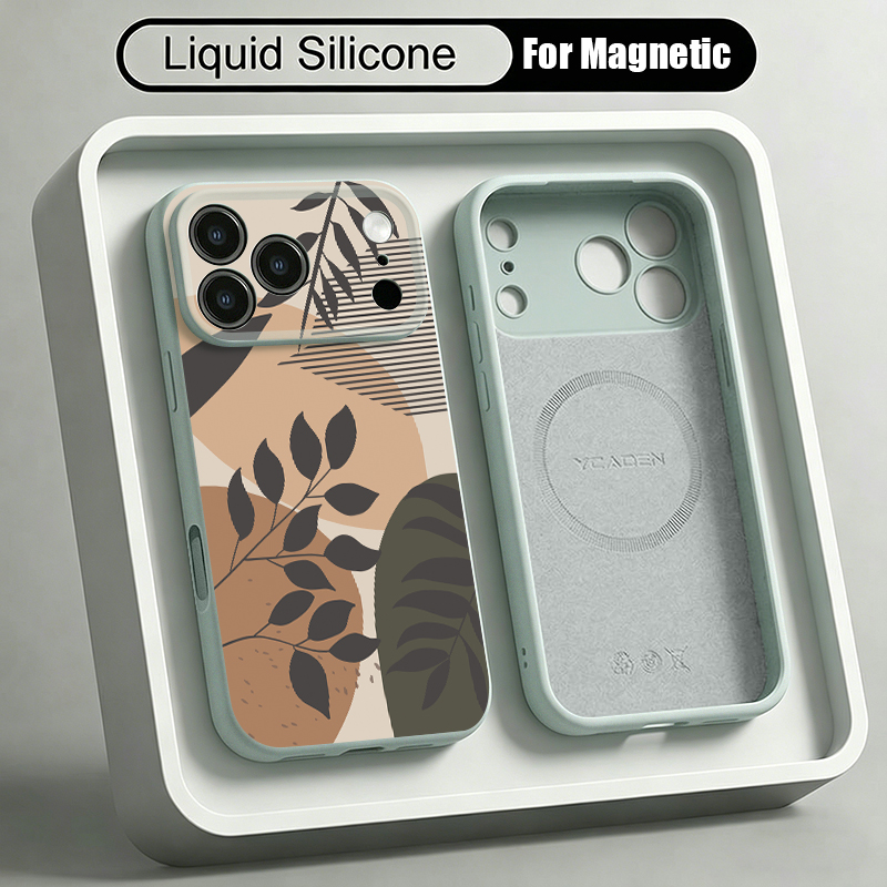Capa Magnética de Silicone Líq - Liquid Silicone Magnetic Phone Case avaliação e preço
