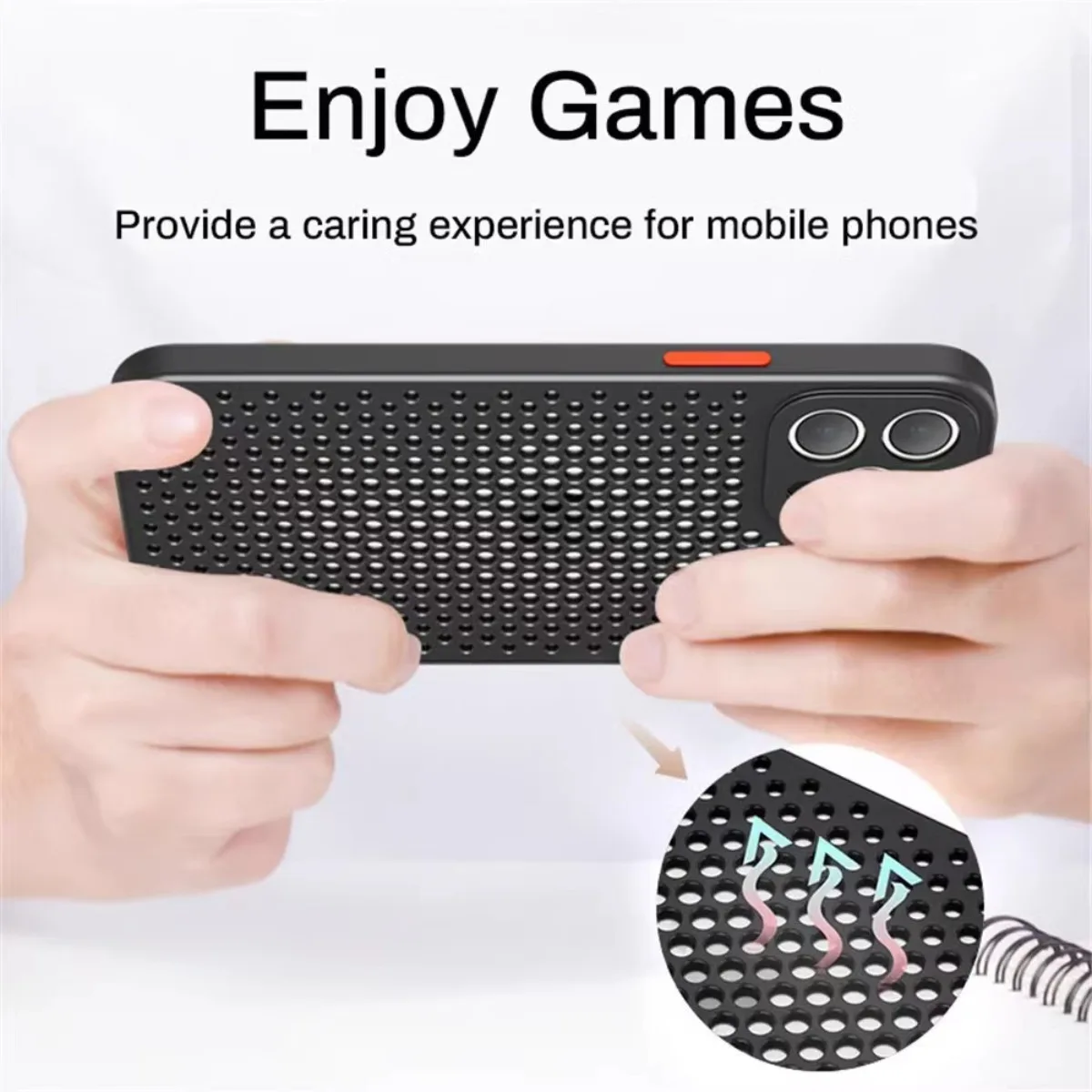 Caso De Telefone De Refrigeraç - Heat Dissipation Mesh Breathable Case avaliação e preço