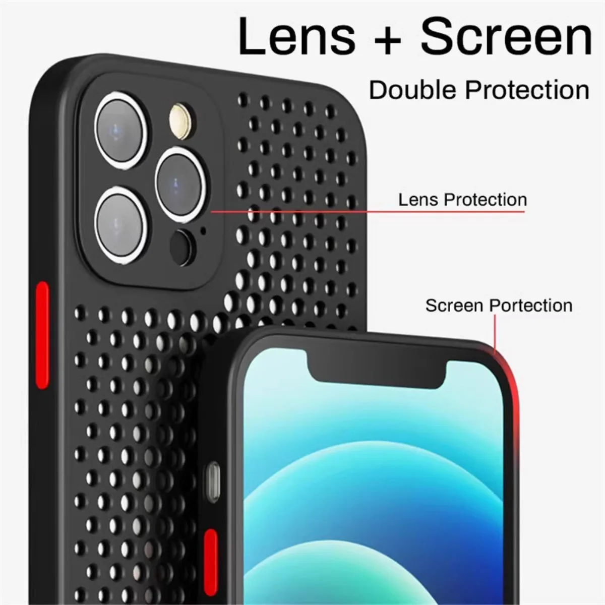 Caso De Telefone De Refrigeraç - Heat Dissipation Mesh Breathable Case avaliação e preço