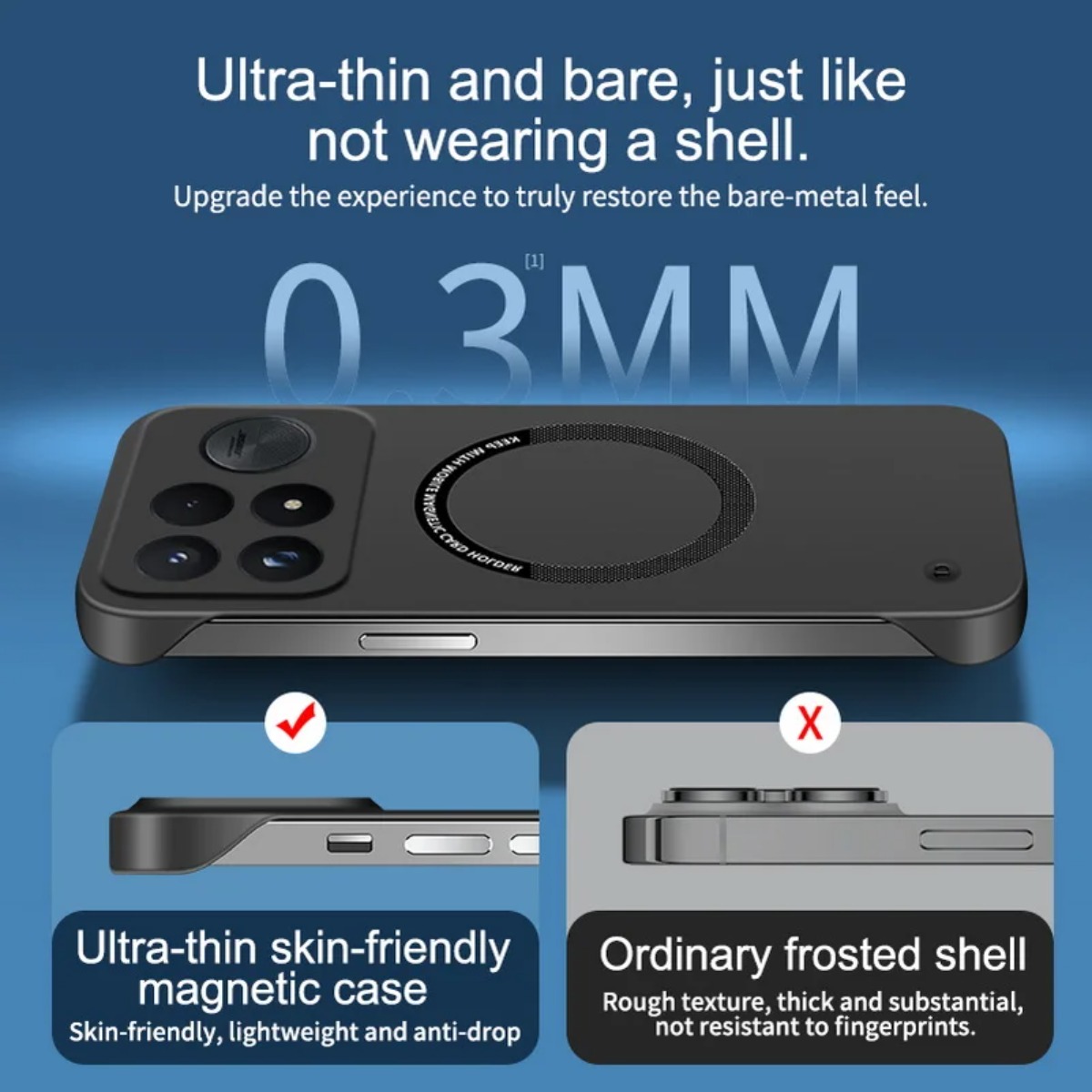 Capa Ultra-fina Sem Moldura pa - Ultra Thin Frameless Phone Cover avaliação e preço